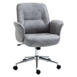 Kontoritool kiikfuktsiooniga Lauatool k&otilde;rguse reguleeritav p&ouml;&ouml;rdtool Ergonoomiline t&ouml;&ouml;tool Moodne, kandev&otilde;ime kuni 120 kg, mikrofiiber, helehall, 67 x 69 x 92-102 cm