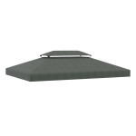 Paviljoni asenduskatus Outsunny 3x4m, tumehall