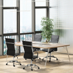 Ergonoomiline kontoritool, reguleeritava k&otilde;rgusega p&ouml;&ouml;rdtool kallutusfunktsiooniga, polsterdatud kunstnahast ja vahust, must, 54 x 62 x 104-114 cm, Juoda