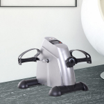 Mini kodune treeningseade K&auml;te ja jalgade treener Pedalitrenaž&ouml;&ouml;r eakatele LCD-ekraaniga reguleeritava vastupanuga Fitnessratas kodutreener koju kontorisse 35 x 40 x 31 cm H&otilde;bedane, Sidabras