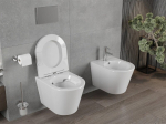 WC-pott Mexen Rico Rimless Duroplast aeglaselt sulguva kaanega, Valge