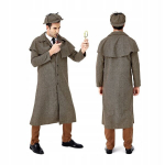Sherlock Holmes kost&uuml;&uuml;m meestele detektiiv maskeering karneval sherlock l