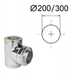 Isoleeritud 90&deg; tee koos adapteriga. D-200/300 mm.