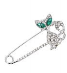 H&otilde;bedane pross tsirkooniumoksiididega, kassipoeg, n&otilde;el, elegantne haakn&otilde;el