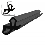 S-1560 Black aknatihend kummitihend akna ukse tihend 5m