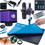 Mikroskoopikomplekt Rosfix Earth Pro MCEP-0.5X &ndash; HDMI/USB, 14 MP sensor, T&ouml;&ouml;ala 100&ndash;150 mm