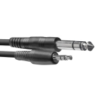 Stagg 3.5mm miniJack AUX TRS - 6.35mm Jack TRS 3m