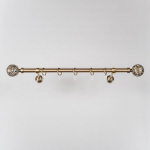 &Uuml;hekordne karniis MODENA &Oslash;19 mm, vana kuldne, 240 cm