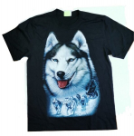 Meeste l&uuml;hikeste varrukatega T-s&auml;rk &bdquo;Siberi Husky&ldquo;