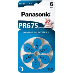 Panasonic patarei Zinc-Air PR675H-LB, 6 tk