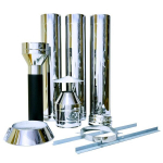 Korstnas&uuml;steem 3 meetrit D130/230mm, VulcanoPlus