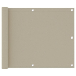 vidaXL r&otilde;dusirm, beež, 75 x 500 cm, oxford-kangas