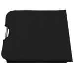 Kokkupandavad rannamatid VidaXL, teras ja kangas, must, 2 tk