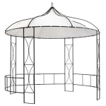 vidaXL varikatus 300 x 290 cm, valge, &uuml;mmargune