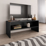vidaXL telerikapp, must, 100 x 40 x 40 cm, puitlaastplaat