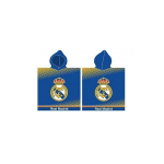Laste kahepoolne r&auml;tik-pont&scaron;o kapuutsiga Real Madrid Poncho, 55x110 cm
