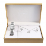 Naiste kinkekomplekt Excellanc - k&auml;ekell, kaelakee ripatsiga ja k&otilde;rvar&otilde;ngad.