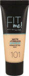 Jumestuskreem Maybelline Fit Me Matte&Poreless 101 True Ivory, 30 ml