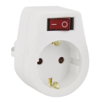 Pistikupesa jagaja l&uuml;litiga, valge