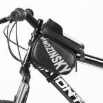 Wozinsky bike front storage detachable bag bicycle frame phone case black(WBB21BK)