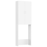 vidaXL pesumasinakapp, valge, 64 x 25,5 x 190 cm
