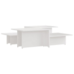vidaXL kohvilaud 2 tk, valge, 111,5 x 50 x 33 cm, puitlaastplaat
