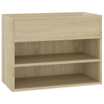 vidaXL jalatsipink, Sonoma tamm, 60 x 30 x 45 cm, puitlaastplaat