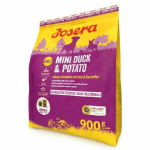 Josera Super Premium Mini v&auml;ikest t&otilde;ugu t&auml;iskasvanud koertele pardi ja kartuliga, 900 g