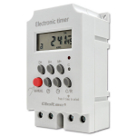 Elektrooniline programmeerija taimer Qoltec pc0629 on rail din lcd