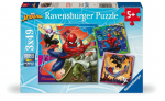 Laste pusle - RAVENSBURGER - 3 pusle komplekt 49 osa - &Auml;mblikmees - Alates 5. eluaastast - Segatud