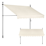 R&otilde;du p&auml;ikesevari 300x120 cm reguleeritava k&otilde;rgusega veekindel k&auml;siv&auml;nda beež MultiGarden