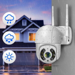 Mikrofoniga p&ouml;&ouml;rlev valvekaamera IP Wifi