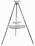 2 grillrestiga statiiv Roostevabast terasest CookKing 200cm x 40cm + 70cm