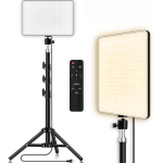 50W LED paneelstuudio valgustikomplekt reguleeritava statiiviga, kaugjuhtimispuldi, 720 LED-i, 2500K-7500K reguleeritava heledusastmega fotograafia ja video jaoks softbox
