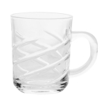 Prima Deco 6 klaasist tassi komplekt k&auml;epidemega, 220 ml, kohvi ja tee jaoks, spiraalkomplekt