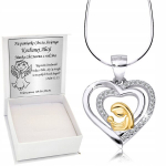 H&otilde;bekett 925 medaljon Ema S&uuml;da Ristimine Armulaud Graveerimine