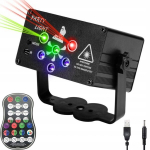 Laserprojektor 6hole disko + pult peole Disco prožektor Kera Stroboskoop