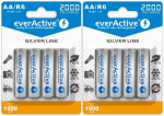 8x Laetavad akud Everactive R6 Aa 2000mah Ready To Use