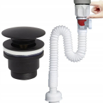 Paindlik sifoon + must Klik Klak kork, universaalne valamule