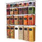 Toidukonteinerid plastkarbid &otilde;hukindlad hermeetilised x24 siltidega