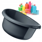 Kadax plastikust pesukausi 30 l &uuml;mmargune k&auml;epidemetega