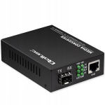 Qoltec Media Converter 1x RJ45 1x SFP 1000 Mbps 52295