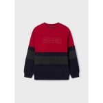 Poiste pullover Mayoral, punane / must / hall, 166 cm