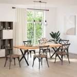S&ouml;&ouml;gilaua jalad X-kujuline 2 tk Must 90x(72-73) cm Teras CFE390119