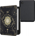 Kwmobile klapp&uuml;mbris, &uuml;hildub kobo clara bw/clara colour/tolino shine (5) / shine colour &uuml;mbrisega &ndash; e-lugeri &uuml;mbris &ndash; tarot cards dark blue yellow black