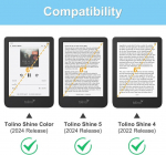 Fintie &uuml;mbris Tolino Shine Color/kobo Clara Color koos alusega
