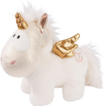Nici 46374 Angelia kaisukaru 32 cm - &uuml;kssarviku pl&uuml;&uuml;skaru t&uuml;drukutele, poistele ja beebidele - kohev t&auml;idisega m&auml;nguasi kallistamiseks ja m&auml;ngimiseks - kaisukaru - Theodor & Friends, valge/kuldne, 32 cm