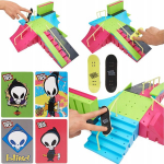 Fingerboard neoon mega ramp skate park 2 rula + tech deck kaardid