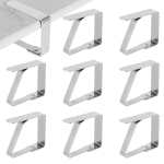 8 lauakatte клиpsи komplekt, lauakatte клиpsid, lauakatte hoidja, roostevaba teras, lauakatte клиpsid paksudele laudadele, aialauale, restoranile, must, 5 x 4 cm