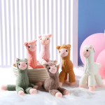 Zomiboo 6 mini alpaka kaisukaru komplekt, 20 cm pl&uuml;&uuml;sist alpaka nukud, armas v&auml;ike laama pl&uuml;&uuml;sm&auml;nguasi, pl&uuml;&uuml;sist mini dekoratsioon poistele t&uuml;drukutele s&uuml;nnip&auml;eva pulmapeo kingikottide t&auml;itmiseks, v&otilde;tmehoidja